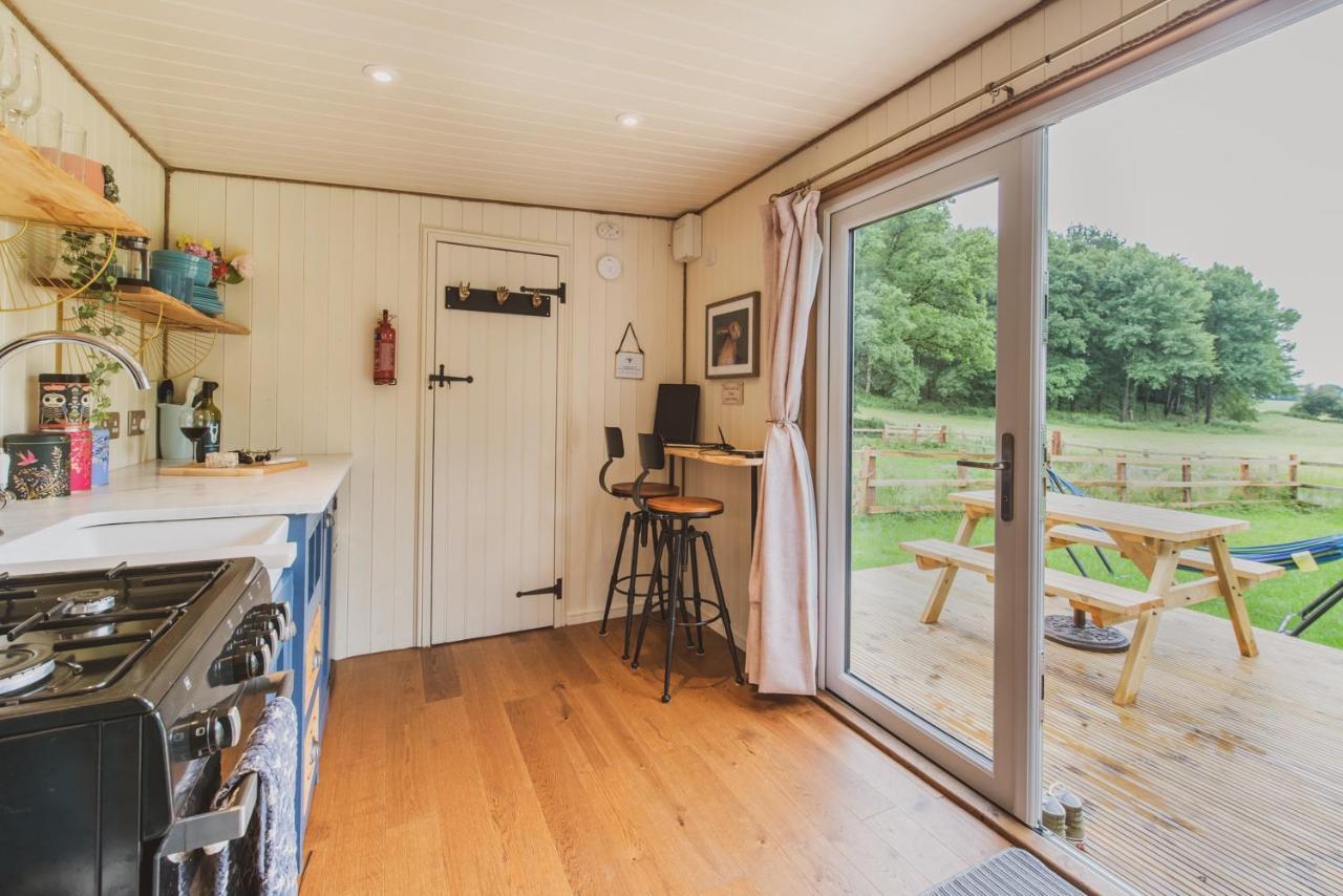 Hidden Wood Glamping And The Hideaway Cabin 沃明斯特 外观 照片